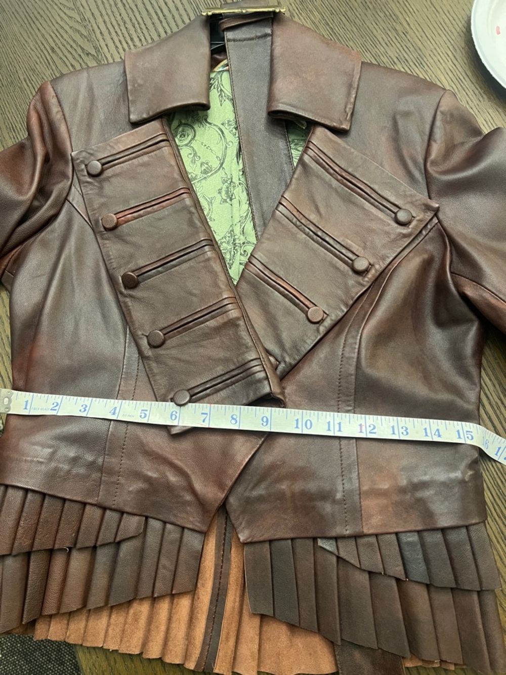 Vintage LAMB Brown Leather Women's Jacket - Picture 15 of 15